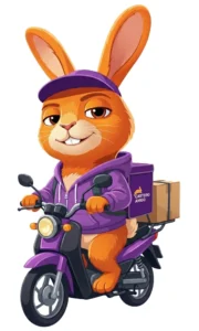 Migo, pilotando uma moto