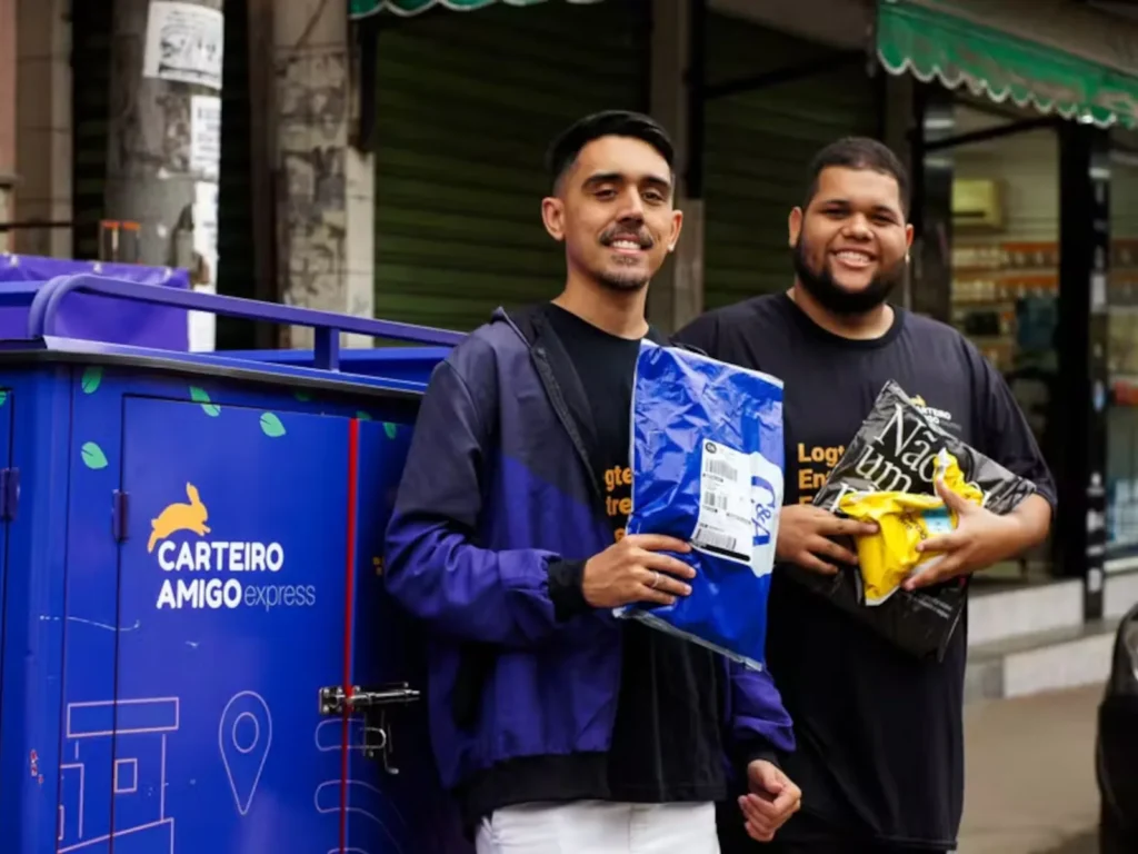 Thiago Monsores e Pedrinho Jr., cofundadores da Carteiro Amigo Express — Foto: Divulgação